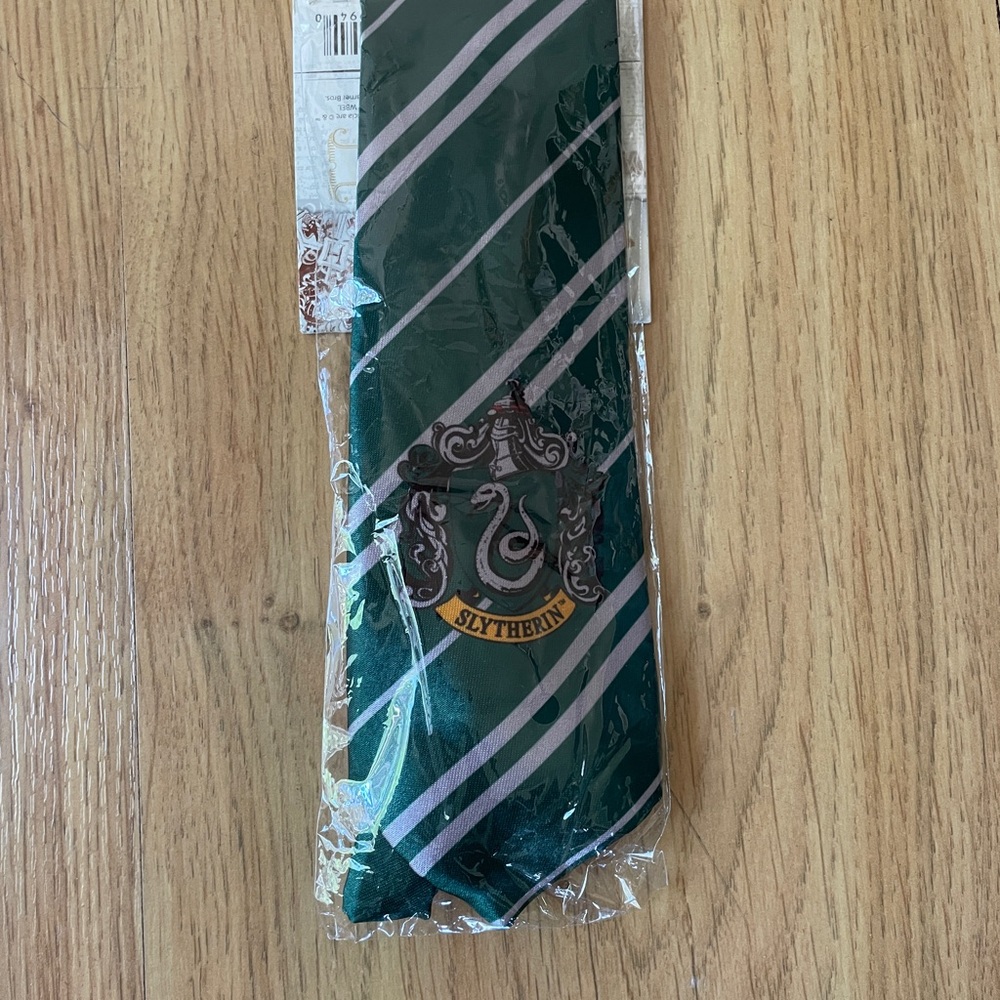 Warner Bros. Green and Silver Slytherin Kids Costume Tie